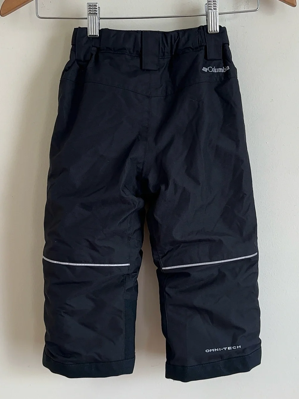 Columbia toddler T3 unisex  Bugaboo II Insulated Snow Pants Black Omni-Heat Ski